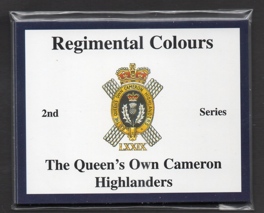 The Queen's Own Cameron Highlanders 2nd Series - 'Regimental Colours' Trade Card Set by David Hunter - Click Image to Close